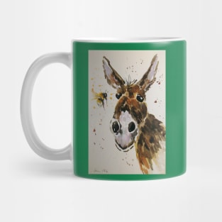 Funny Donkey and a Bumble bee Mug